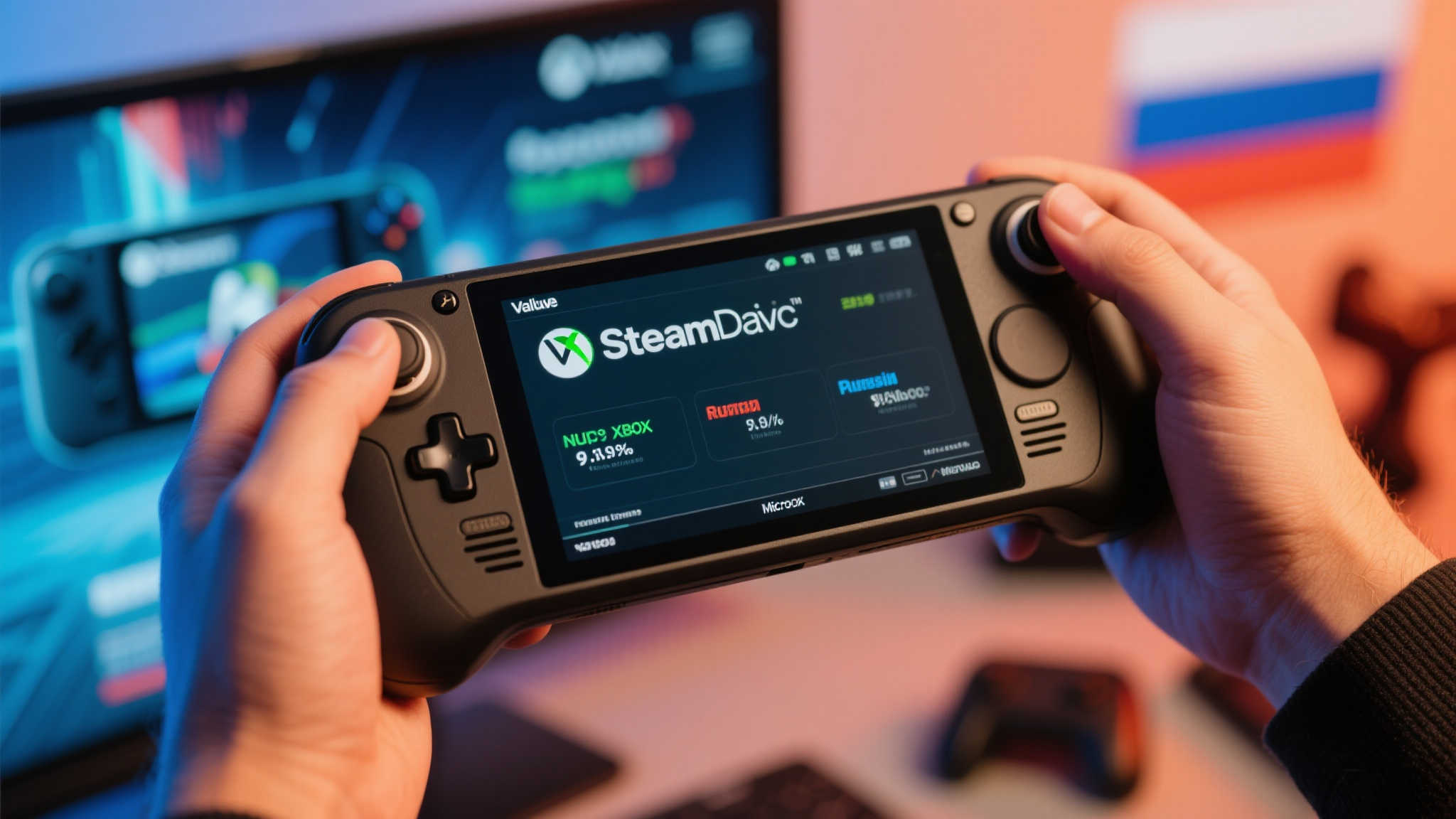 Steam Deck在俄罗斯热销,销量占比直追微软Xbox! Steam Deck在俄罗斯热销,销量占比直追微软Xbox!